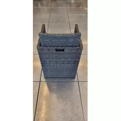 Fauteuil Ouvéa avec dossier rabattable Gris foncé
