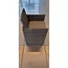 Fauteuil Ouvéa avec dossier rabattable Gris foncé