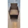 Fauteuil Ouvéa avec dossier rabattable Gris foncé