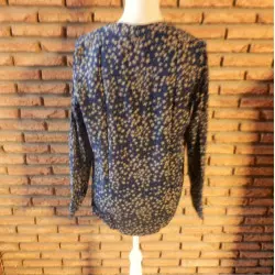 blouse femme t.38 bleue fonçé - l.o.g.g. -