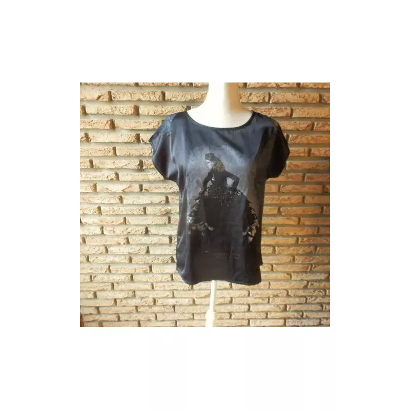 blouse femme t.36 noire - bonobo -