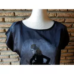 blouse femme t.36 noire - bonobo -