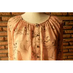 blouse femme t.40 rose et noire -H£M-