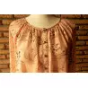 blouse femme t.40 rose et noire -H£M-