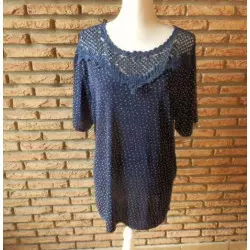 blouse femme t.44 bleu