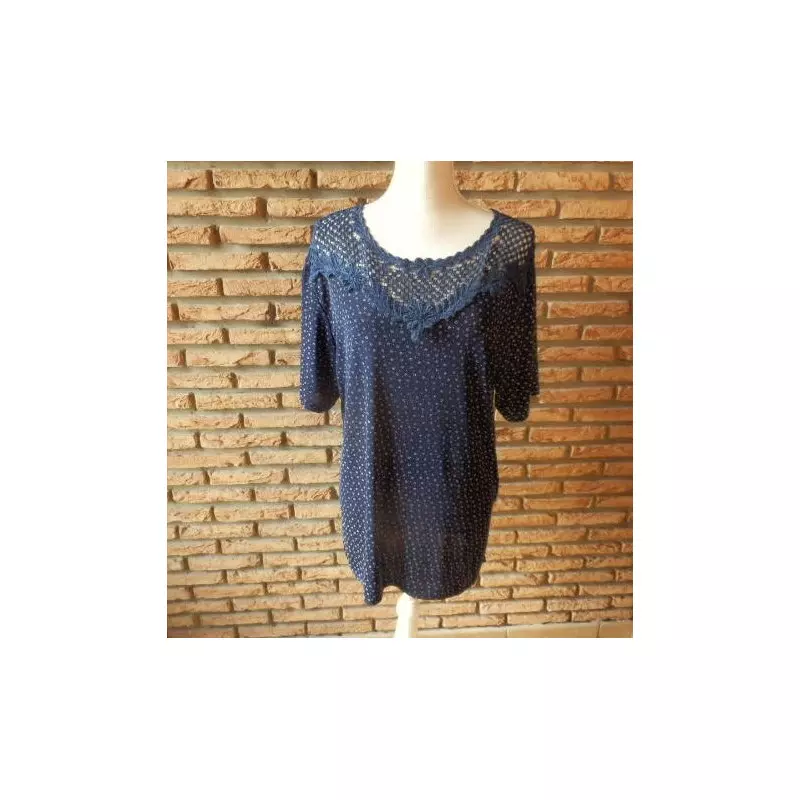 blouse femme t.44 bleu