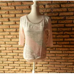 blouse femme t.38  rose - p.bréal - 