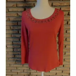 blouse femme t.38 rouge - zamba - 