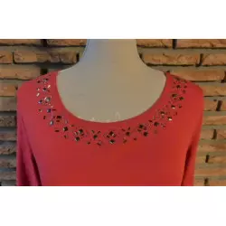 blouse femme t.38 rouge - zamba - 