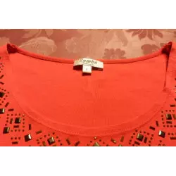 blouse femme t.38 rouge - zamba - 