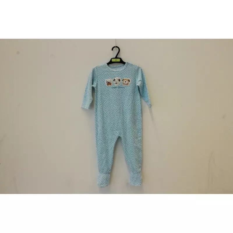 pyjama ve turquoise 18m