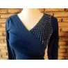 pull femme t.36 bleu - enzoria -