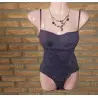 maillot femme t.38 gris fonçé - tissaia -