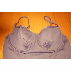 maillot femme t.38 gris fonçé - tissaia -