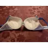 soutien gorge femme t.90b bleu blanc