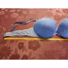 soutien gorge femme t.90b bleu blanc