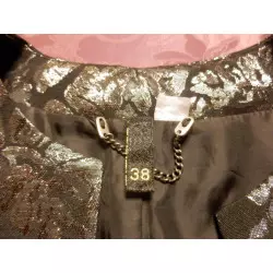 veste femme t.38 noire argentée - H&M -