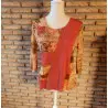 blouse femme t.40 rouge - affinités - 106 -