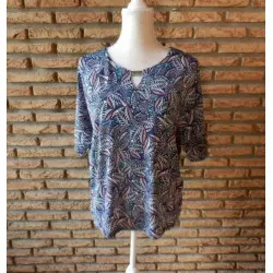 blouse femme t.40 bleue - 69 -