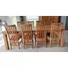 Table teck et 8 chaises