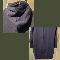 Donkerblauwe hoodie sweaterjurk Pepe Jeans M