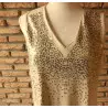 blouse femme t.40 beige pailletées - Sixth Sense - 57 -