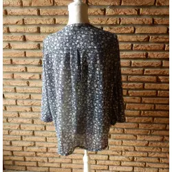 blouse femme t.XL bleue - H£M - 108 -