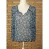 blouse femme t.36 bleue- yessica - -84-