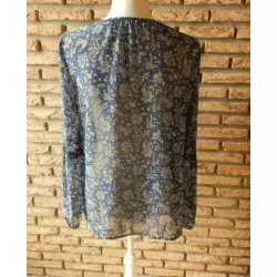 blouse femme t.36 bleue- yessica - -84-