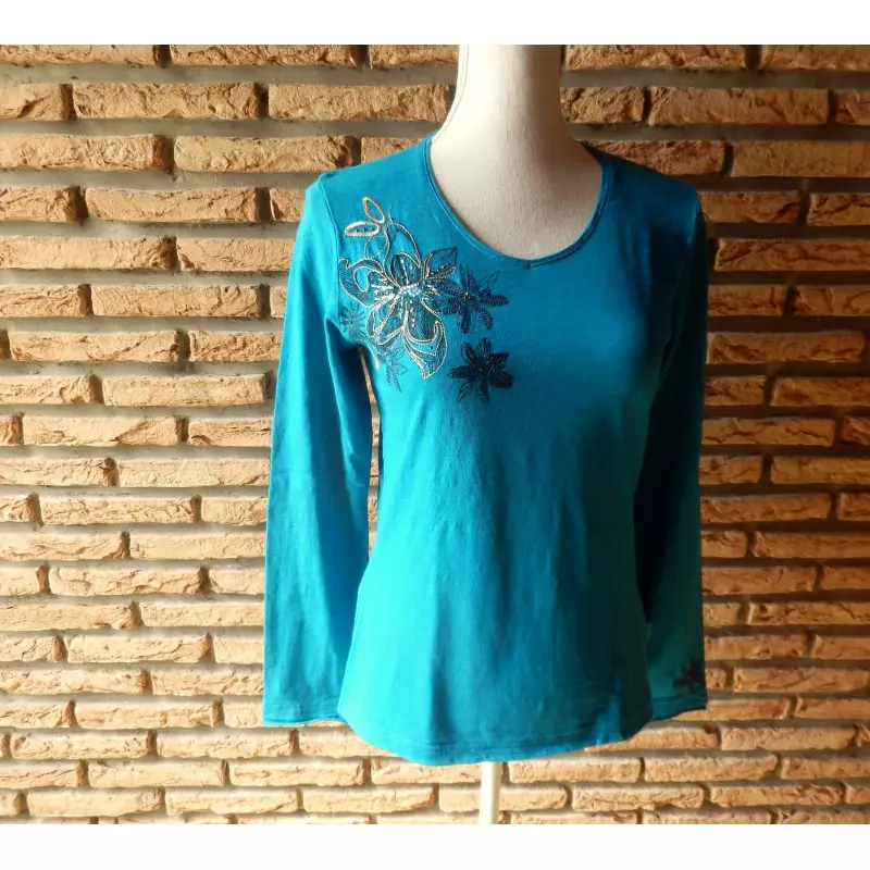 blouse femme t.38 bleue - kenny s - 112 -