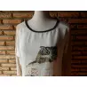 blouse femme t.40 beige - camaieu - 113 -