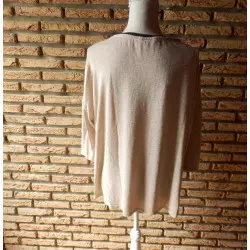 blouse femme t.40 beige - camaieu - 113 -