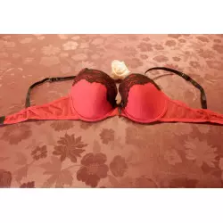 soutien gorge femme t.90c rouge noir - 32 -