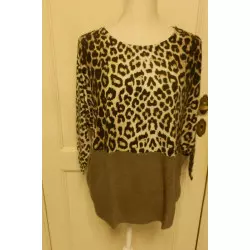 blouse femme t.40 brune - zara - 79 -