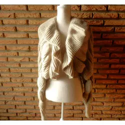 gilet femme t.36 beige - H&M - 67 -