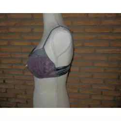 soutien gorge femme t.95D gris  bordeaux  - 33 -