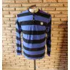 tee shirt homme t.XL bleu noir- jell -- 32 -