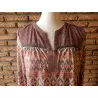 115 - blouse femme t.38 brune - a.thiery - 