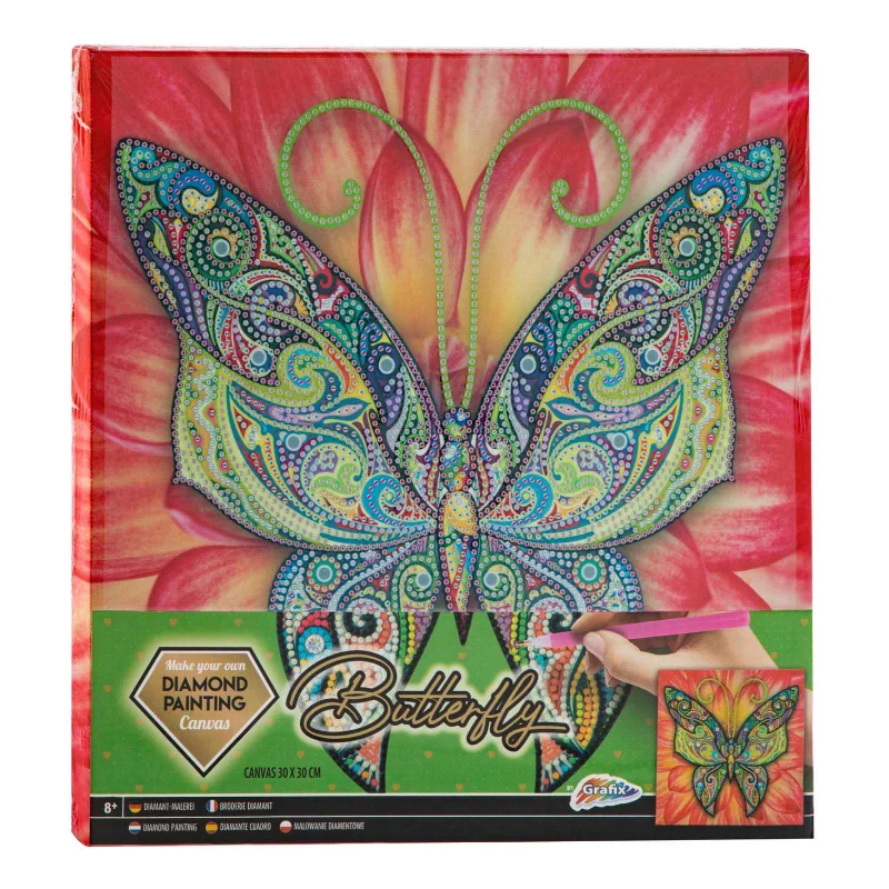 BORDERIE - PEINTURE DIAMANT PAPILLON